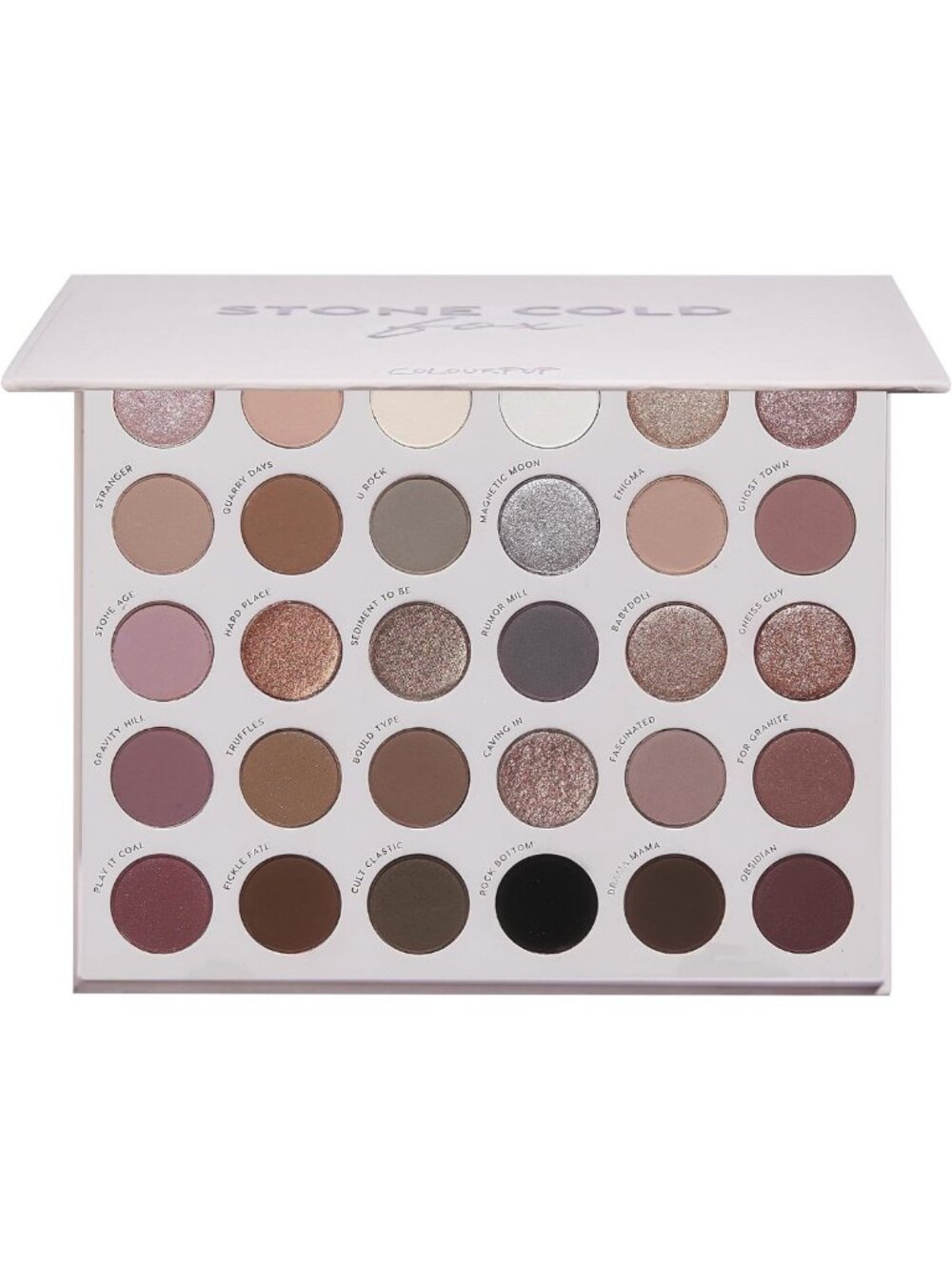 30-Pan Cool Tone Eyeshadow Palette - High-Pigment Matte & Metallic Finishes